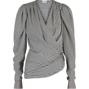 Magda Butrym - Striped silk top - Srajce - dolge - 