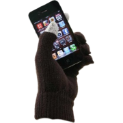 Magic texting glove with conductive yarn finger tips for iPhone, iPad and all touch screen devices - 4 colors Navy - Gloves - $13.99 