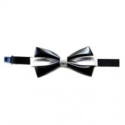 Maikun Men Classic Pre-tied Party Bow Tie Quality Leather Adjustable Necktie for Present - Paski - $16.00  ~ 13.74€