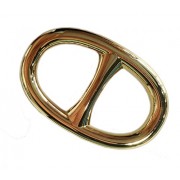 Maikun Oval Scarf Ring Elegant Simple Design Metal Scarf Jewelry Gold Gift for Valentine's Day - Accessories - $6.50 