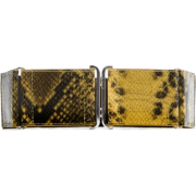Mango Women's Animal Print Waist Belt Lemon - Cinturones - $22.99  ~ 19.75€