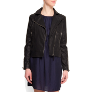 Mango Women's Biker Jacket Black - Jacket - coats - $119.99 