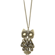 Mango Women's Chain With Oversize Owl Pendant Gold - Подвески - $24.99  ~ 21.46€