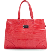 Mango Women's Cocodrile Texture Shopper Handbag Coral - Hand bag - $47.99 