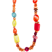 Mango Women's Coulored Stones Necklace Orange - Collane - $49.99  ~ 42.94€
