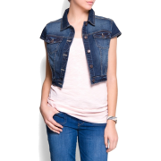 Mango Women's Denim Bolero Dark Denim - Jacket - coats - $49.99 