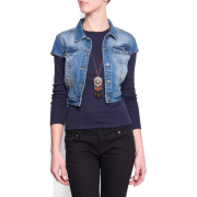 Mango Women's Distressed Denim Bolero Medium Denim - Bolero - $49.99  ~ 42.94€