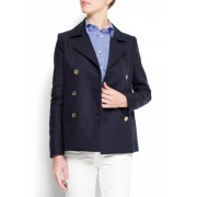 Mango Women's Double Breasted Blazer Navy - Jacket - coats - $129.99 
