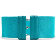 Mango Women's Elastic Waist Belt Turquoise - Belt - $19.99 