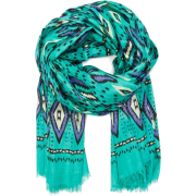 Mango Women's Ethnic Print Cotton Foulard - Sciarpe - $19.99  ~ 17.17€