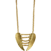 Mango Women's Feather Necklace Gold - Ogrlice - $19.99  ~ 17.17€