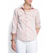 Mango Women's Flower Shirt Neutral - Košulje - kratke - $59.99  ~ 381,09kn