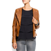 Mango Women's Leather Jacket Leather - Chaquetas - $339.99  ~ 292.01€