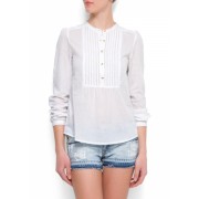 Mango Women's Mao Shirt White - Košulje - kratke - $34.99  ~ 222,28kn