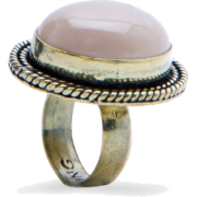 Mango Women's Oversize Stone Ring Beige - Anelli - $19.99  ~ 17.17€