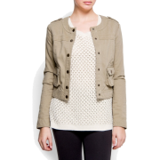 Mango Women's Pocket Jacket Beige - Jacket - coats - $74.99 