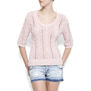 Mango Women's Relaxed-fit Scoop Neck Jumper Baby Pink - Košulje - kratke - $44.99  ~ 285,80kn