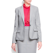 Mango Women's Relaxed-fit Suit Blazer Light Grey - Jacket - coats - $64.99 