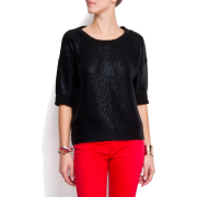 Mango Women's Shiny Jumper Black - Košulje - kratke - $64.99  ~ 412,85kn