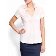 Mango Women's Short Sleeve Shirt Petal - Košulje - kratke - $19.99  ~ 126,99kn