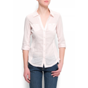 Mango Women's Slim-fit Shirt Petal - Košulje - kratke - $39.99  ~ 254,04kn