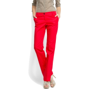 Mango Women's Straight-leg Chino Trousers Red - Pants - $39.99 