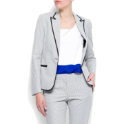 Mango Women's Striped Blazer Navy - Jacket - coats - $79.99 
