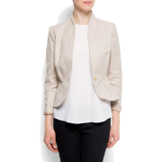 Mango Women's Suit Jacket Beige - Jacket - coats - $109.99 