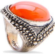 Mango Women's Vintage Style Ring Coral - Anelli - $19.99  ~ 17.17€
