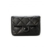 Mango Bag Ladies PU Leather Crossbody Shoulder Bag; 34 x 17.5 x 3 cm (LxHxW); Model: S000291-E431 (Black) - Shoes - $45.00 