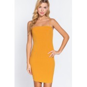 Mango Cami Heavy Rib Mini Dress - Vestidos - $19.25  ~ 16.53€