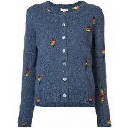 Marc Jacobs Rainbow Knit Beaded Small Cardigan Wool Sweater Blue S - Accessories - $995.00 