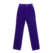 Marc Jacobs Womens 27x33 Velvet Straight Leg High Pants Purple 27 - Accessories - $395.00 