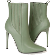Maura Sage Pointed-Toe Stiletto Booties - Boots - 
