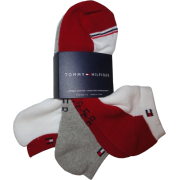 Men's Tommy Hilfiger 3 Pack of Socks White/Red/Grey - Underwear - $34.00 