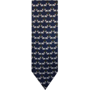 Men's Tommy Hilfiger Christmas Holiday Necktie Neck Tie Silk Scotty Dog with Mistletoe - Tie - $59.50 