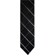 Men's Tommy Hilfiger Necktie Neck Tie Silk Black, Silver and Blue - Tie - $36.99 