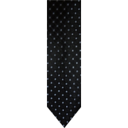 Men's Tommy Hilfiger Necktie Neck Tie Silk Black, Silver and Blue - Tie - $36.99 