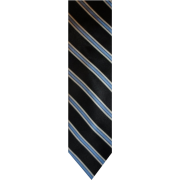 Men's Tommy Hilfiger Necktie Neck Tie Silk Navy, Blue & Silver - Kravate - $36.99  ~ 234,98kn