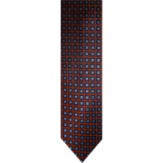 Men's Tommy Hilfiger Necktie Neck Tie Silk Orange Navy & Blue - Tie - $36.99 
