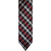 Men's Tommy Hilfiger Necktie Neck Tie Silk Red, Navy and Silver - Tie - $36.99 
