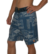 Mens Quiksilver SANO Skate & Surf Boardshorts / Board Shorts - Dark Blue & Grey Dark Blue & Grey - Shorts - $39.99 