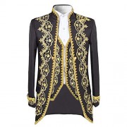 Men's 3 Piece Casual Dress Suit Slim Fit Stylish Blazer Coats Jackets & Vest & Trousers - Abiti - $63.99  ~ 54.96€