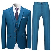 Mens Stylish 3 Piece Dress Suit Classic Fit Wedding Formal Jacket & Vest & Pants - Suits - $79.99 