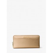 Mercer Metallic Leather Continental Wallet - Wallets - $158.00 
