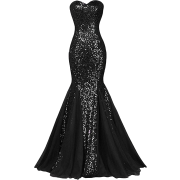 Mermaid black dress - 连衣裙 - 