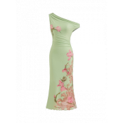 Mesh Asymmetrical Floral dress - Haljine - 