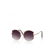 Metallic Cat Aviator Sunglasses - Sunglasses - $5.99 