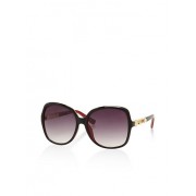 Metallic Heart Arm Detail Sunglasses - Sunglasses - $5.99 