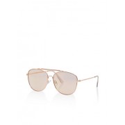 Metallic Top Bar Aviator Sunglasses - Sunglasses - $6.99 
